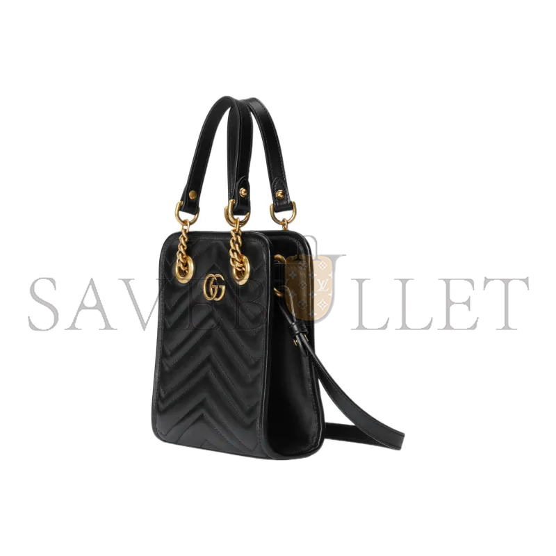 GUCCI GG MARMONT MATELASSÉ MINI BAG 696123 (19*16*7cm）